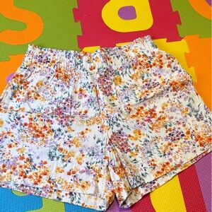 Floral Print Shorts with Elastic Waist